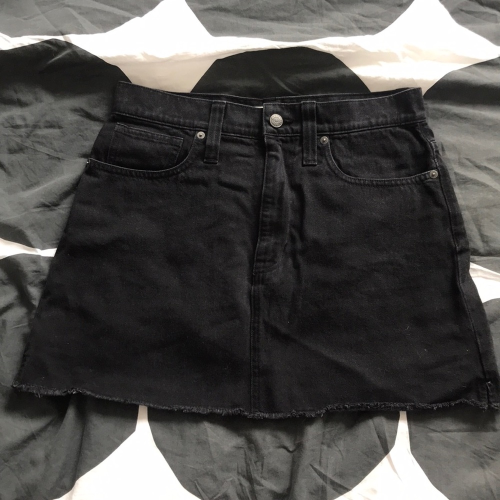 Madewell denim mini skirt